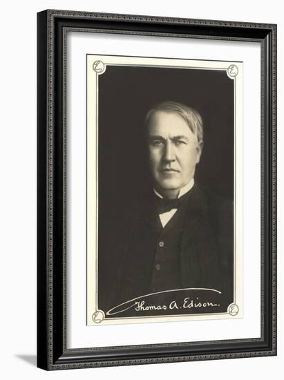 Photograph of Thomas Edison-null-Framed Art Print