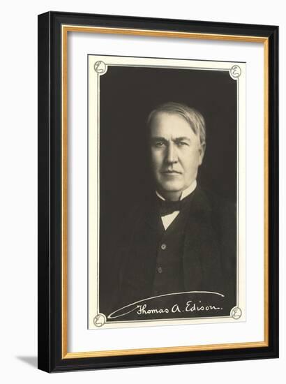 Photograph of Thomas Edison-null-Framed Art Print