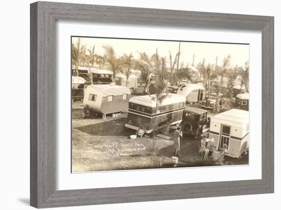 Photograph of Trailer Park-null-Framed Art Print