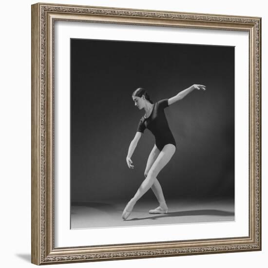 Photograph Taken Using a 4th Light Source on Ballerina Executing a "Croise En Avant" Movement-Henry Groskinsky-Framed Photographic Print