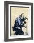 Photographer Flower-Banksy-Framed Art Print
