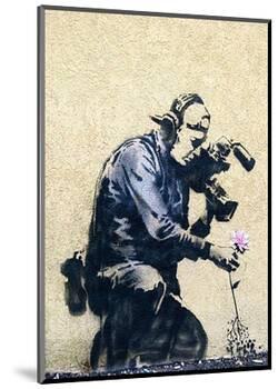 Photographer Flower-Banksy-Mounted Giclee Print
