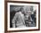 Photographer John Swope Sitting with Actress Jane Fonda During a Cocktail Party Given for Her-Allan Grant-Framed Premium Photographic Print