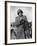 Photographer Robert Capa Pausing for a Smoke While on Duty at the Tunisian Front-null-Framed Premium Photographic Print