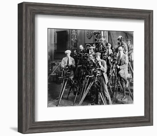 Photographers Taking Picture-null-Framed Art Print