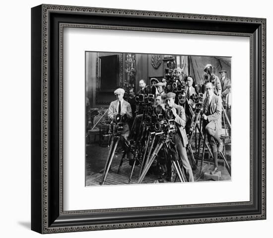 Photographers Taking Picture-null-Framed Art Print