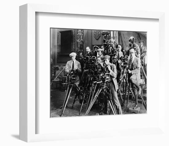 Photographers Taking Picture-null-Framed Art Print