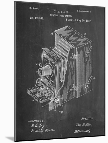 Photographic Camera 1887 Patent-null-Mounted Art Print