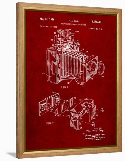 Photographic Camera Accessory Patent-Cole Borders-Framed Stretched Canvas