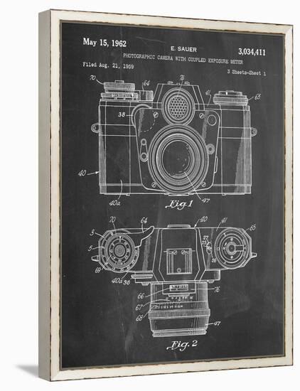 Photographic Camera Patent-null-Framed Stretched Canvas