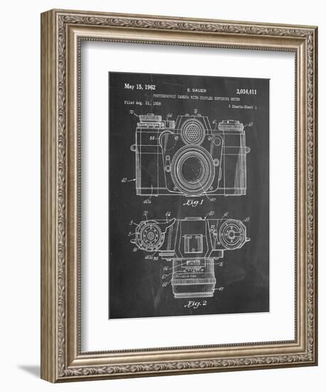 Photographic Camera Patent--Framed Art Print