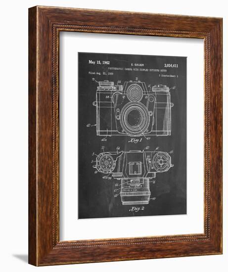 Photographic Camera Patent--Framed Art Print