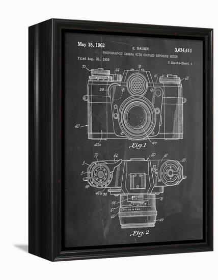 Photographic Camera Patent-null-Framed Stretched Canvas