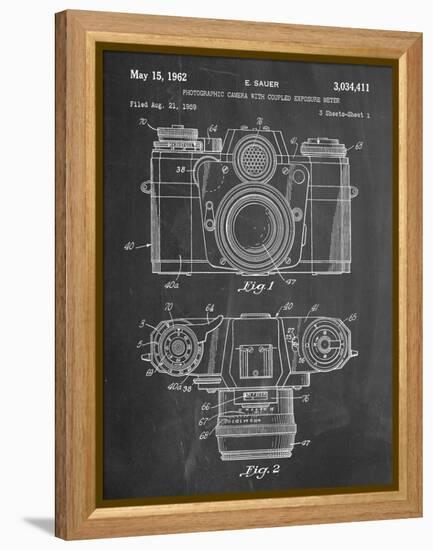 Photographic Camera Patent-null-Framed Stretched Canvas