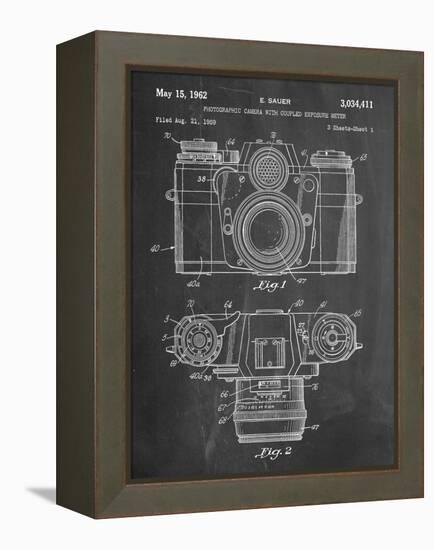 Photographic Camera Patent-null-Framed Stretched Canvas