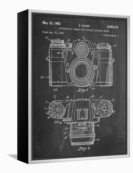 Photographic Camera Patent-null-Framed Stretched Canvas