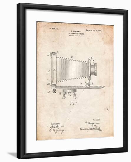 Photographic Camera Patent-Cole Borders-Framed Art Print