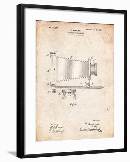 Photographic Camera Patent-Cole Borders-Framed Art Print