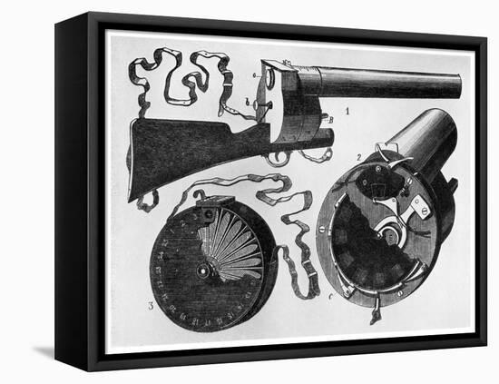 Photographic Gun Designed by Etienne Jules Marey, 1882-null-Framed Premier Image Canvas