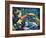 Photographic Layer Work from Swimming Fishes and Leafes-Alaya Gadeh-Framed Photographic Print