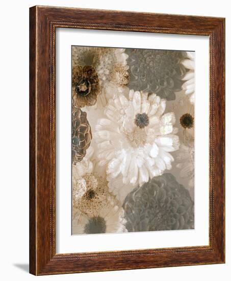 Photographic Layer Work from White and Brown Blossoms-Alaya Gadeh-Framed Photographic Print