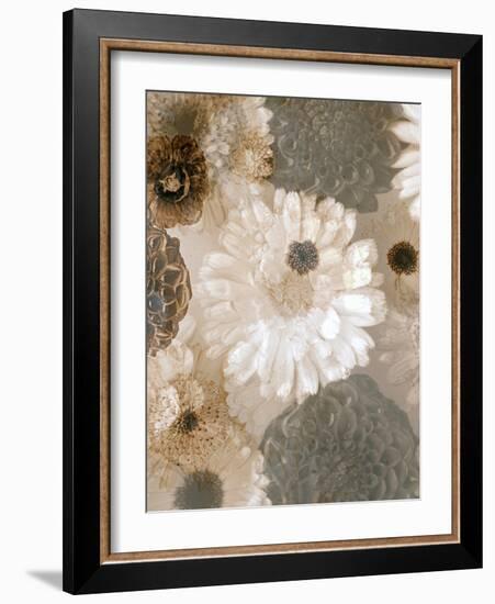 Photographic Layer Work from White and Brown Blossoms-Alaya Gadeh-Framed Photographic Print