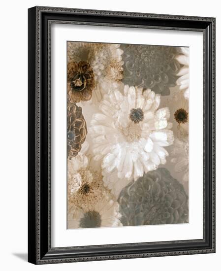 Photographic Layer Work from White and Brown Blossoms-Alaya Gadeh-Framed Photographic Print