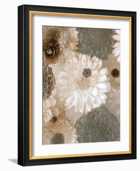 Photographic Layer Work from White and Brown Blossoms-Alaya Gadeh-Framed Photographic Print