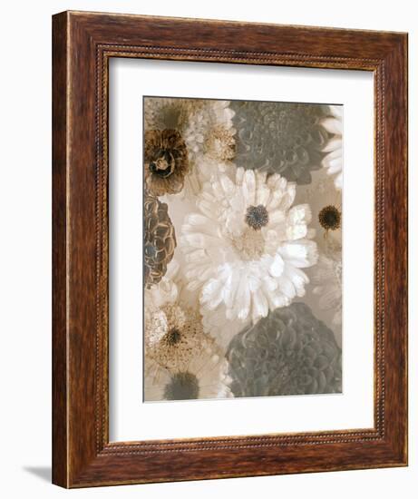 Photographic Layer Work from White and Brown Blossoms-Alaya Gadeh-Framed Photographic Print