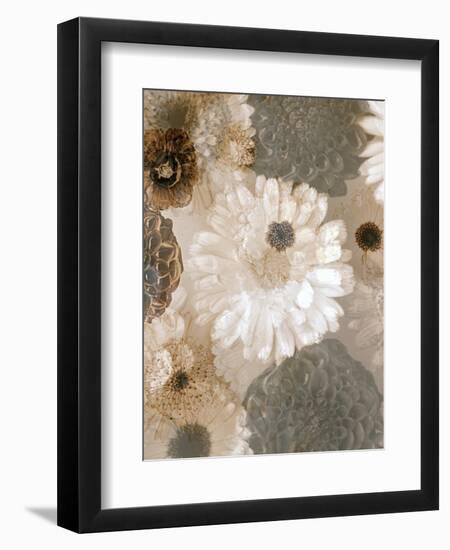 Photographic Layer Work from White and Brown Blossoms-Alaya Gadeh-Framed Photographic Print