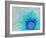 Photographic Layer Work of a Gerber Daisy with Textureand Floral Ornaments in Blue and Green Tones-Alaya Gadeh-Framed Photographic Print