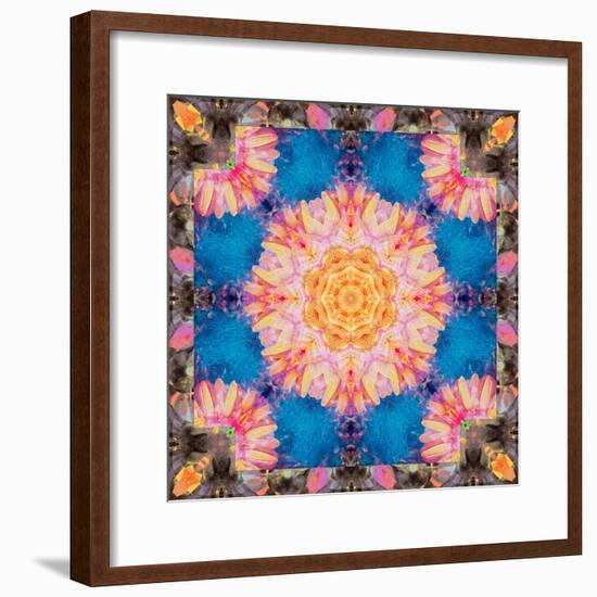 Photographic Mandala Ornament from Flowers-Alaya Gadeh-Framed Photographic Print