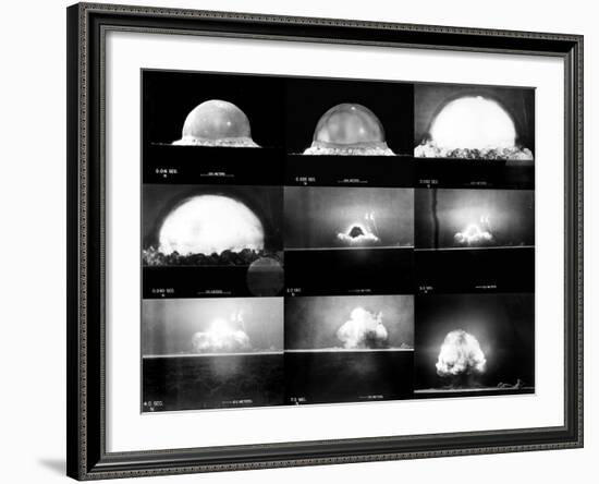 Photographic Sequence of the Trinity Test, the First Manmade Nuclear Explosion-null-Framed Photo