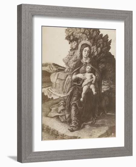 Photographie de la Madone à l'Enfant des Offices par Mantegna-Andrea Mantegna-Framed Giclee Print