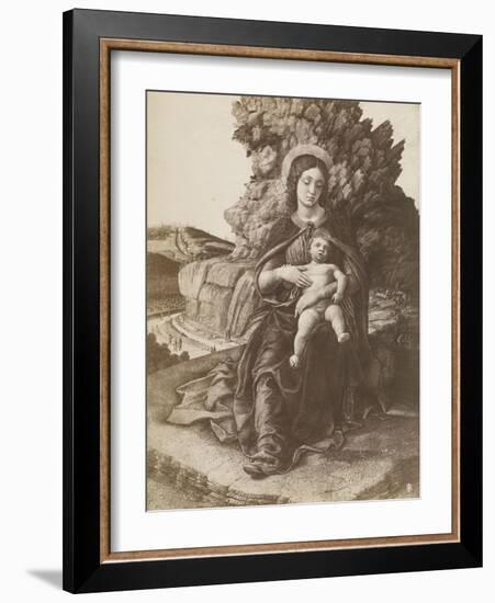 Photographie de la Madone à l'Enfant des Offices par Mantegna-Andrea Mantegna-Framed Giclee Print