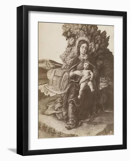 Photographie de la Madone à l'Enfant des Offices par Mantegna-Andrea Mantegna-Framed Giclee Print