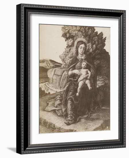 Photographie de la Madone à l'Enfant des Offices par Mantegna-Andrea Mantegna-Framed Giclee Print