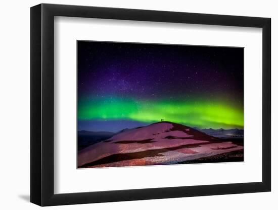 Photographing the Auroras and Icebergs at the Glacial Lagoon, Jokulsarlon Breidamerkurjokull-null-Framed Photographic Print