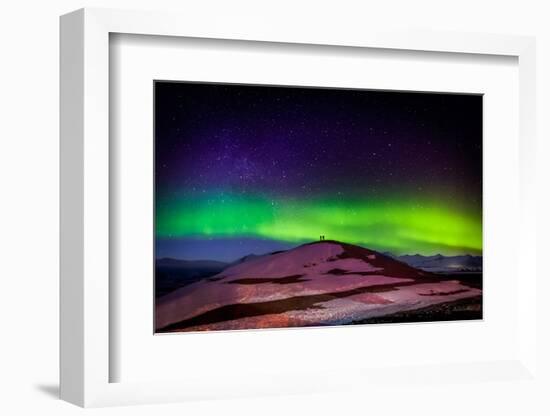 Photographing the Auroras and Icebergs at the Glacial Lagoon, Jokulsarlon Breidamerkurjokull-null-Framed Photographic Print