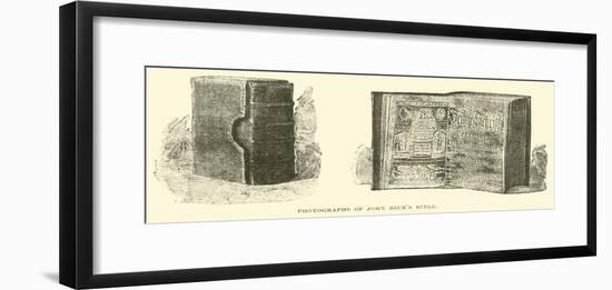 Photographs of John Beck's Bible-null-Framed Giclee Print