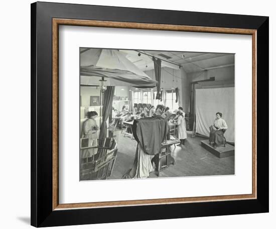 Photography Students at Work, Bloomsbury Trade School for Girls, London, 1911-null-Framed Photographic Print