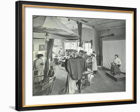 Photography Students at Work, Bloomsbury Trade School for Girls, London, 1911-null-Framed Photographic Print