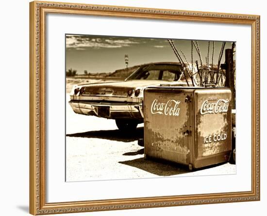 Photography Style, Route 66, Gas Station, Arizona, United States, USA-Philippe Hugonnard-Framed Photographic Print