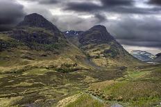 Glencoe Mountains on a Stormy Day, Scotland-PhotoImages-Framed Photographic Print