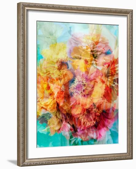 Photomontage of a Bouquet-Alaya Gadeh-Framed Photographic Print