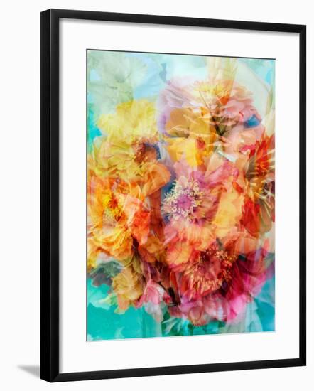 Photomontage of a Bouquet-Alaya Gadeh-Framed Photographic Print