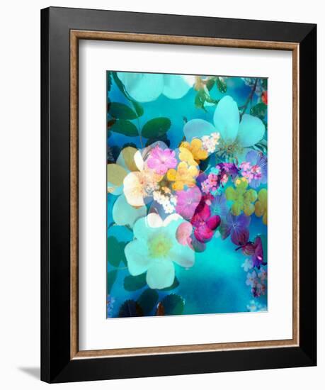 Photomontage of Blossoms in Water-Alaya Gadeh-Framed Photographic Print