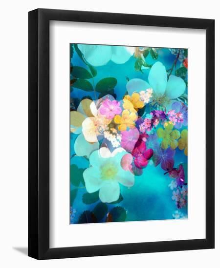 Photomontage of Blossoms in Water-Alaya Gadeh-Framed Photographic Print