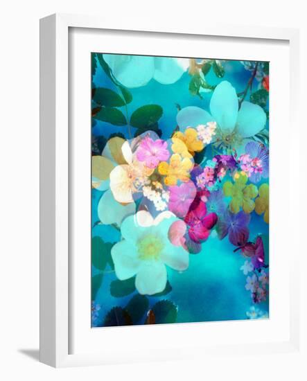 Photomontage of Blossoms in Water-Alaya Gadeh-Framed Photographic Print