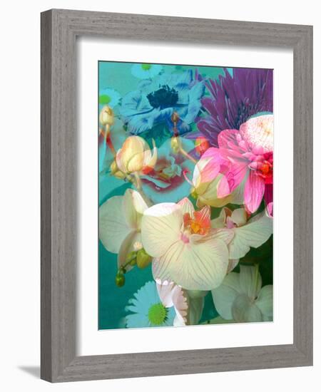 Photomontage of Flowers in Water-Alaya Gadeh-Framed Photographic Print